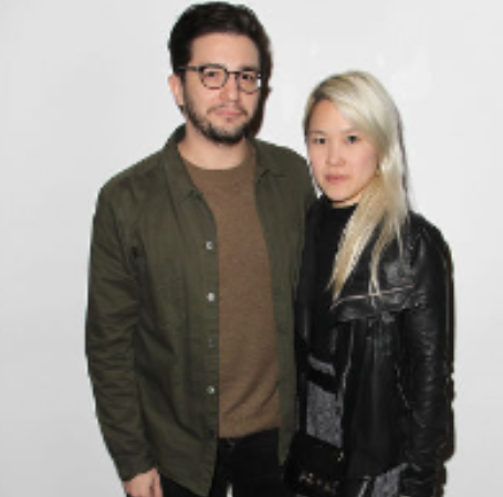 John Magaro with his wife, Janice Hong.